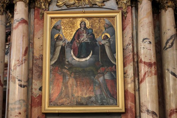 Our Lady – The Savior of Souls in Purgatory Madonna with Child